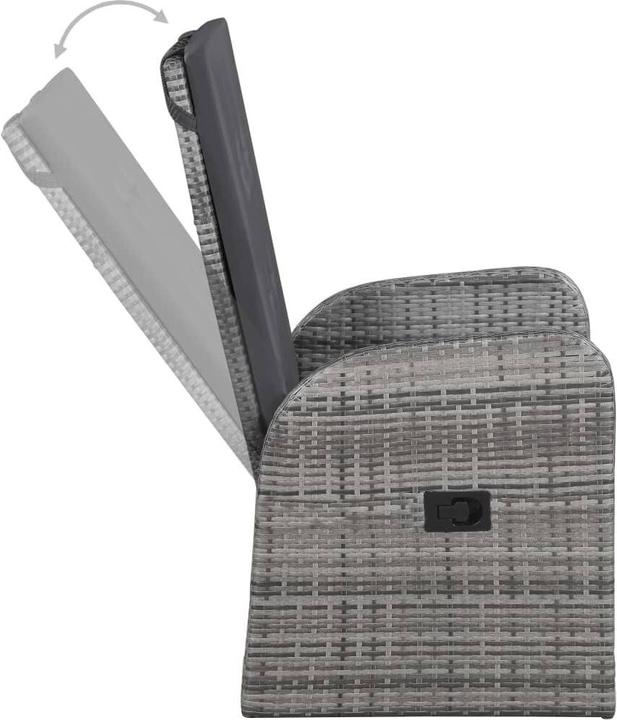 Image du produit vidaXL Garten-Essgruppe (88 x 88 x 74 cm)