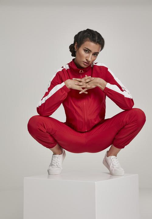 Immagine prodotto Urban Classics Giacca da ginnastica corta a strisce da donna (S)