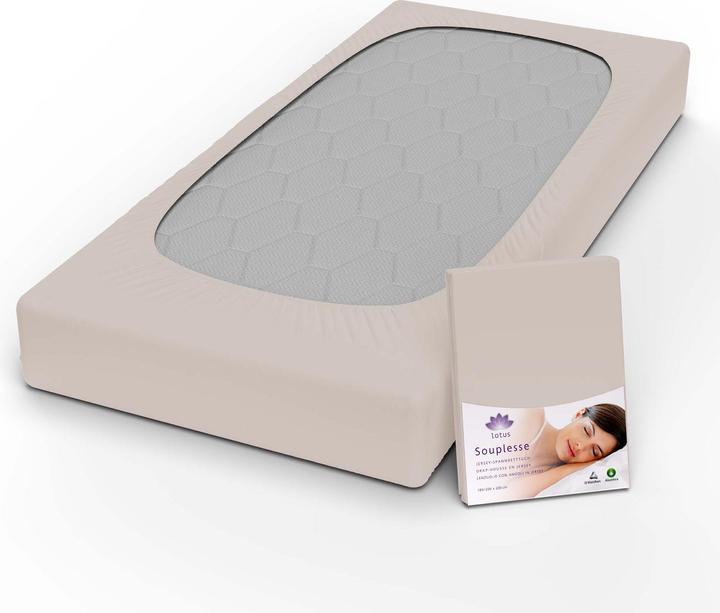 Produktbild Lotus Bettwaren Jersey Fixleintuch Souplesse (180 x 200 cm)