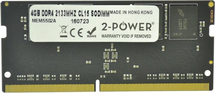 Actual product image 2-Power 4GB DDR4 2133MHz CL15 SODIMM (1 x 4GB, 2133 MHz, DDR4-RAM, SO-DIMM)