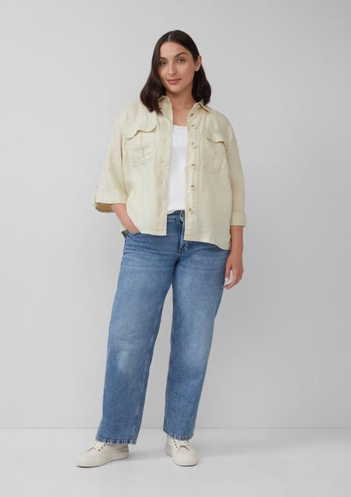 Image du produit S.Oliver Bluse Leinen-Overshirt im Relaxed Fit mit weiten 3/4-Ärmeln (50)