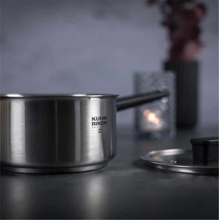 Actual product image Kuhn Rikon Locarno saucepan 1.5 L · Ø 16 cm (16 cm, Saucepan, Stainless steel)