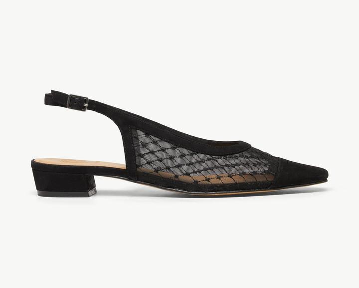 Immagine prodotto Comma Pantoletten Slingback-Ballerinas aus Veloursleder und Mesh (39)