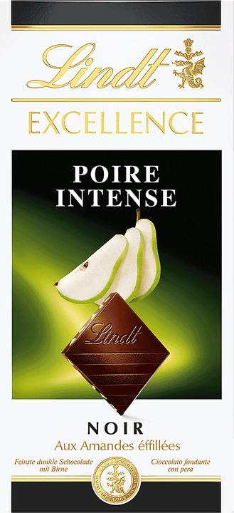 Actual product image Lindt Excellence dark pear chocolate bar (100 g)