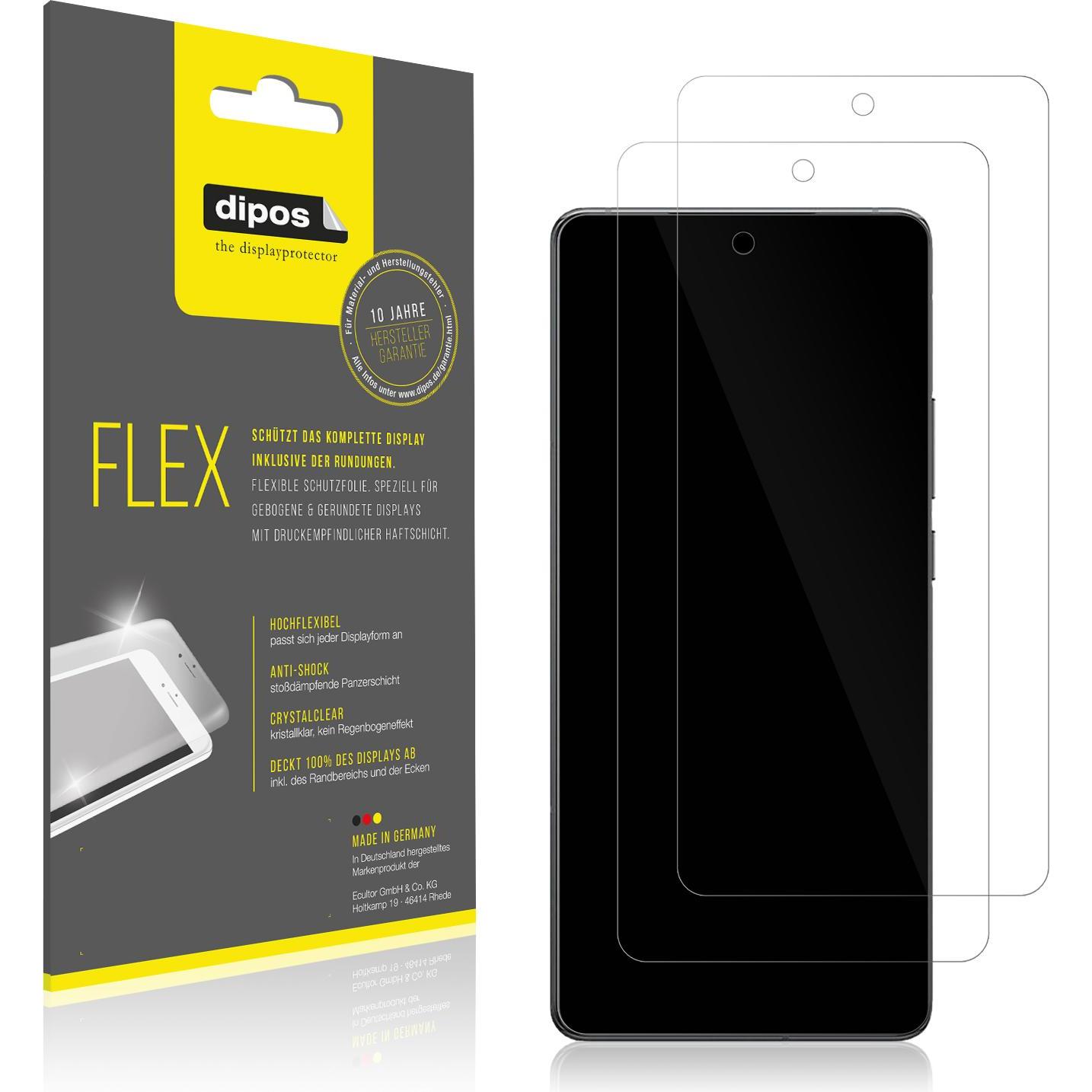 Dipos 3D Full Cover Schutzfolie (1 Stück, Vivo X100 Pro), Smartphone Schutzfolie, Transparent
