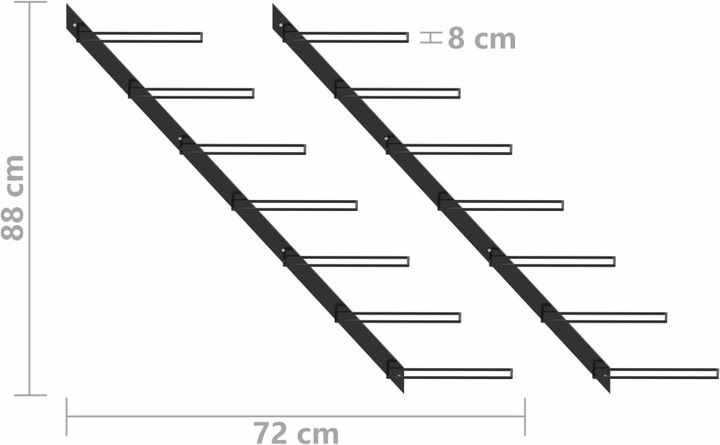 Actual product image VidaXL Jaspal (88 x 8 x 72 cm)