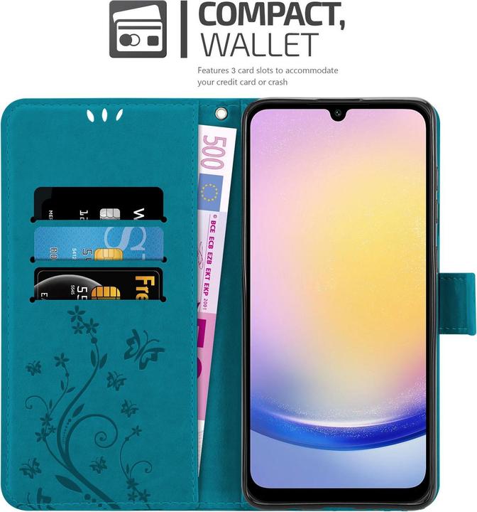 Actual product image Cadorabo Case for Samsung Galaxy A26 Flower Book (Samsung Galaxy A26)