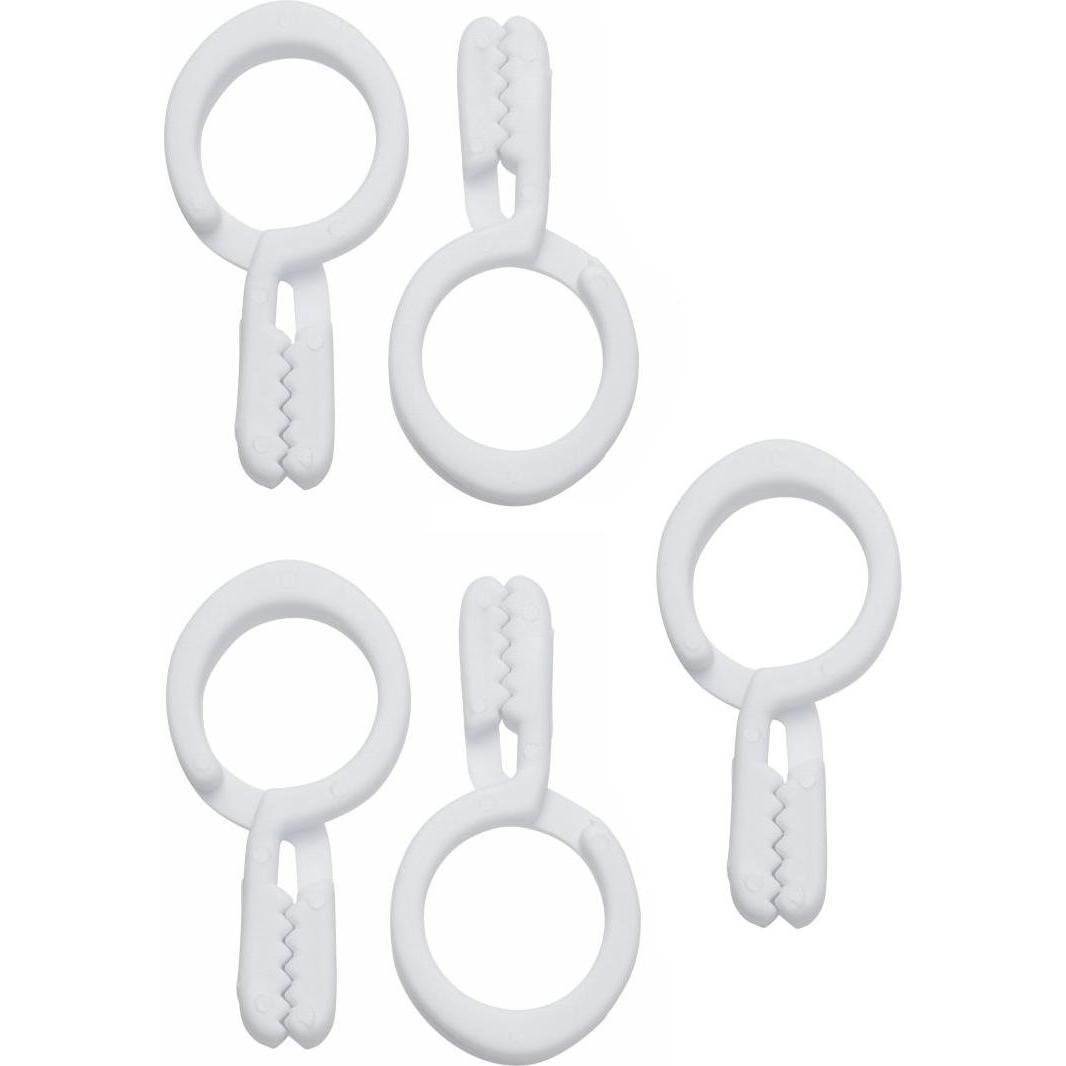 Thumbnail - Diaqua, Handtuchhalter + Handtuchhaken, Haken Clip weiss 5St 40x24mm