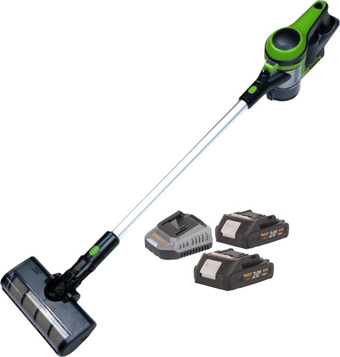Produktbild Procraft VP30 Akku Stielstaubsauger 20 V 0,8 l Brushless + 2x Akku 2,0 Ah + Ladegerät