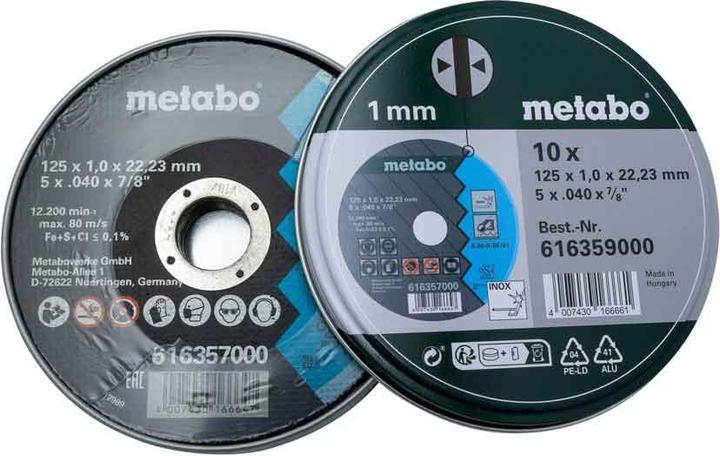 Actual product image Metabo Cutting discs
