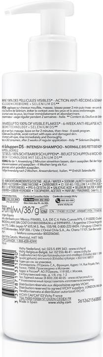 Image du produit Vichy Dercos (390 ml, Shampoing liquide)