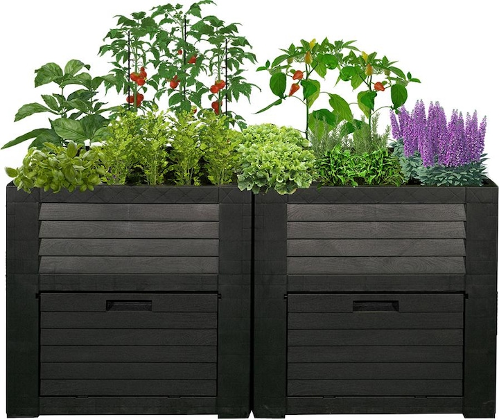 Actual product image Weber Home Raised bed with storage compartments