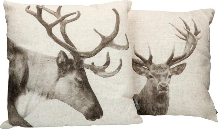 Produktbild Angela Bruderer Dekokissen «grasender Hirsch», 45 x 45 cm (45 x 45 cm)