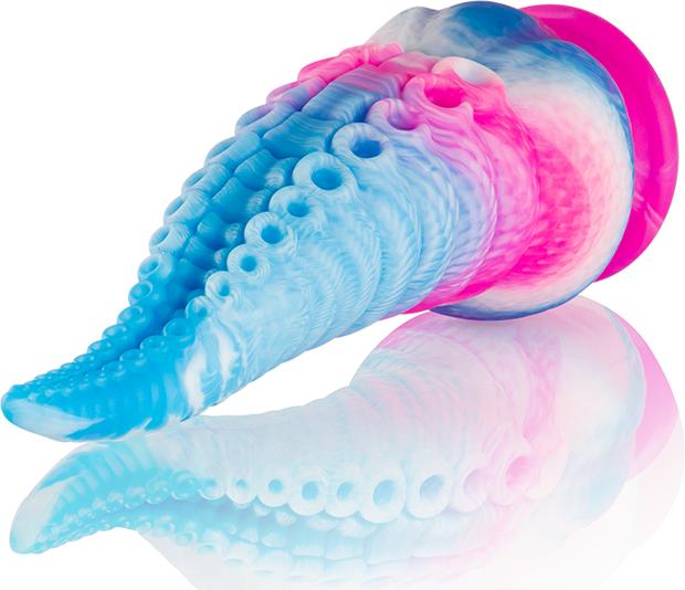 Actual product image Epic Scylla Blue Tentacle Dildo, Small Size