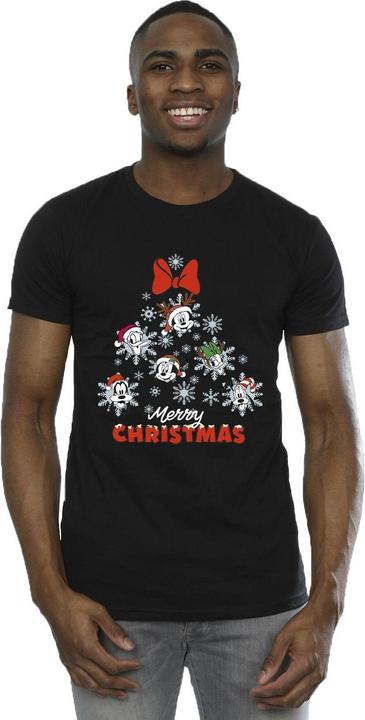 Actual product image Disney Mens Mickey Mouse And Friends Christmas Tree T-Shirt (M)
