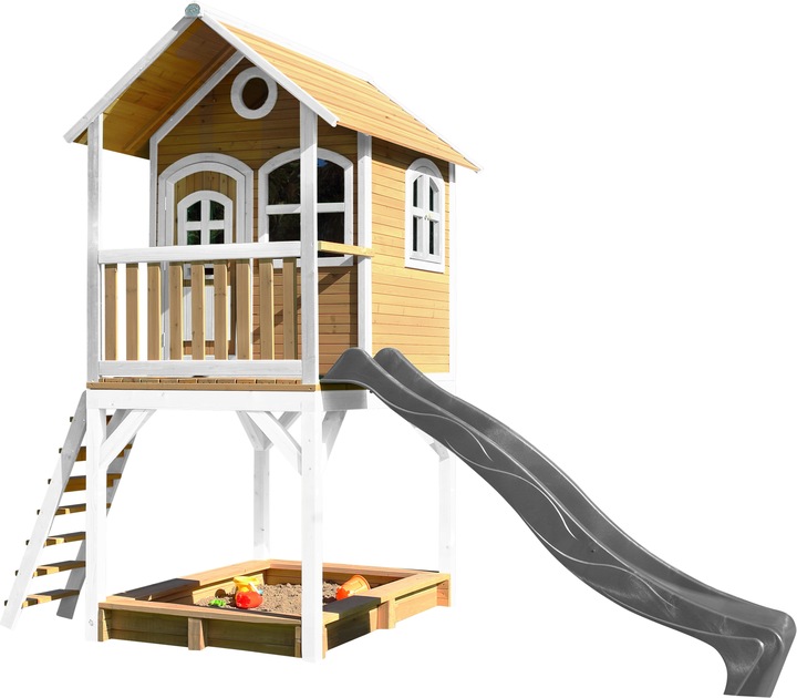 Actual product image Axi Sarah Playhouse Brown/White - Grey Slide