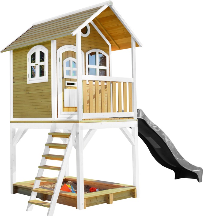 Actual product image Axi Sarah Playhouse Brown/White - Grey Slide