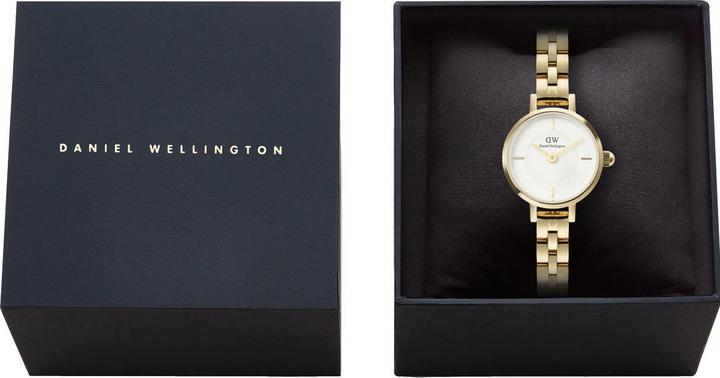 Immagine prodotto Daniel Wellington - Petite Mini 19 Arch 3-Link White Gold DW00100855 (Orologio da polso analogico, 19 mm)