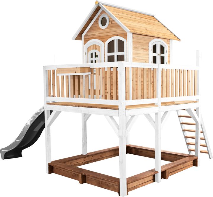 Image du produit Axi Liam Playhouse Marron/Blanc - Diapositive grise
