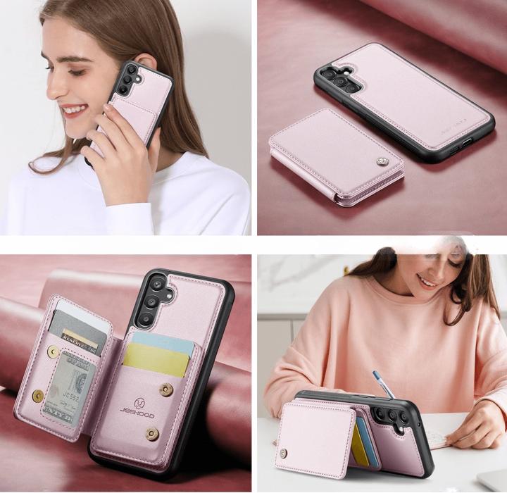 Actual product image Cover-Discount Galaxy A55 - 2-in-1 back cover with credit card holder (Samsung Galaxy A55)
