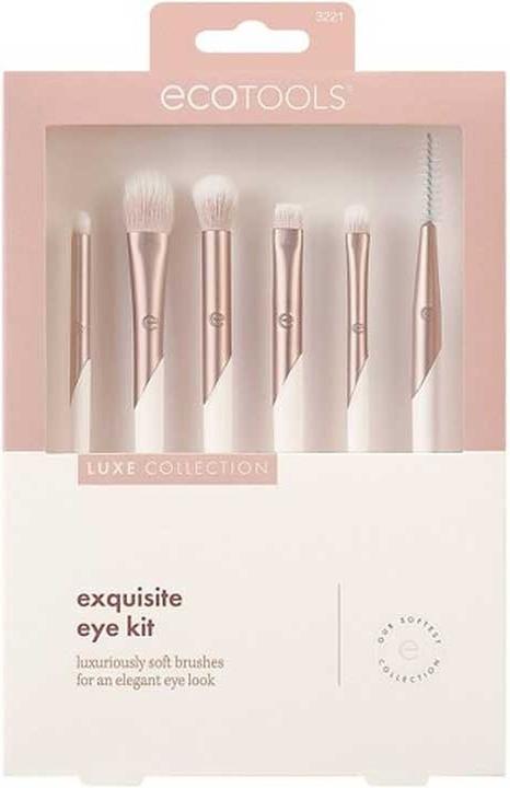 Produktbild EcoTools Luxe Natural Elegance Professional Makeup Brush Set for Face Cheek and Eye Makeup 5 Piece Set Pink (Set)