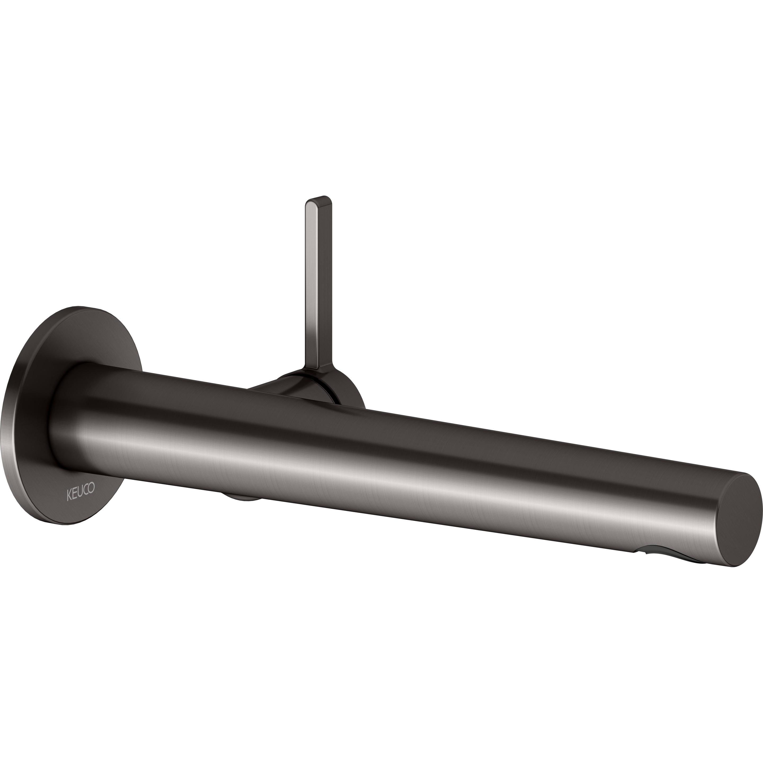 Keuco, Badarmatur, EDITION 400 Einhebel-Waschtischmischer, UP für Wandmontage, Ausladung 243mm