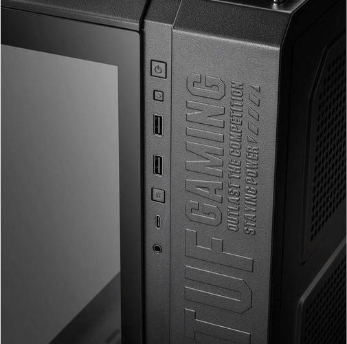 Actual product image ASUS Case TUF GT502 PLUS TG Gaming Black (Mini-ITX, mATX, ATX)