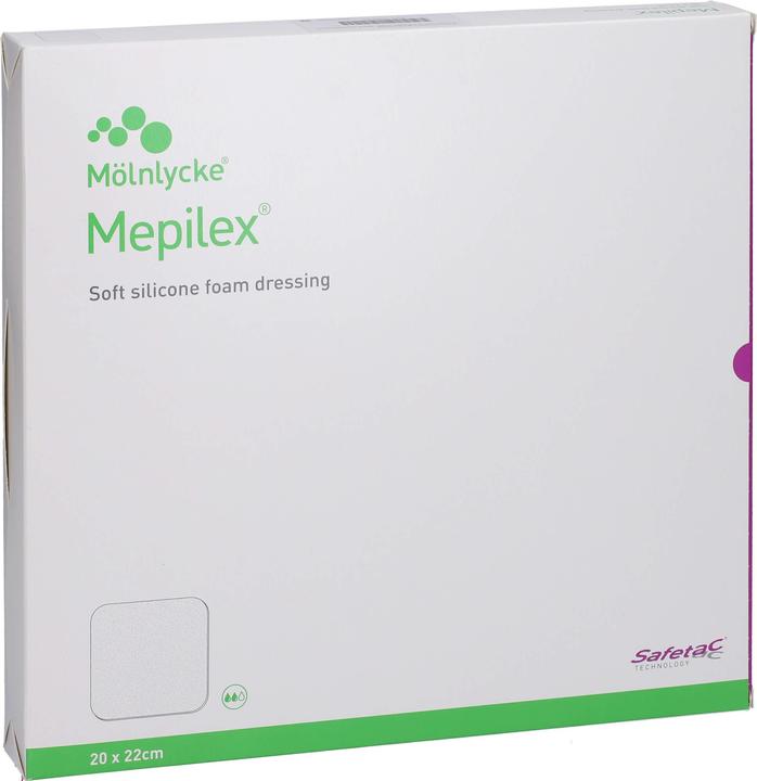 Actual product image Mepilex Foam dressing with Safetac à 20 x 22cm (5 x)