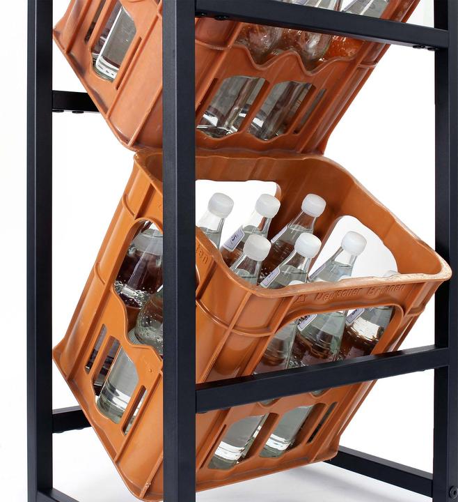 Actual product image Wiltec Toboli crate rack 6 crates Beverage crate rack Steel beverage rack