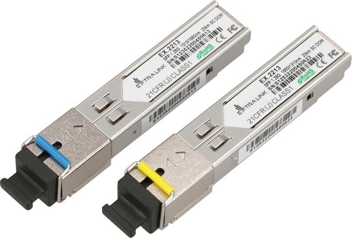 Extralink SFP WDM 1310/1550NM SM SC - PAIR network transceiver module Fiber optic 1310 nm