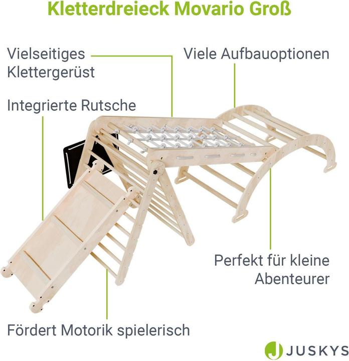 Produktbild Juskys Kletterdreieck Movario Indoor