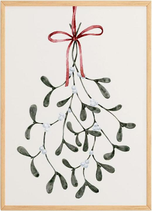 Wallxpert Weihnachtsbild Mistletoe