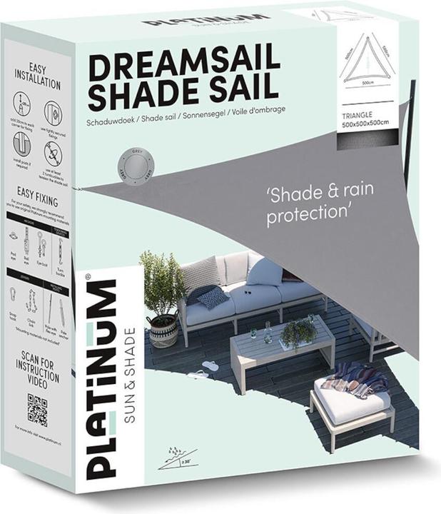 Actual product image Platinum Sun & Shade Taud de soleil Dreamsail Triangle 500x500x500 cm