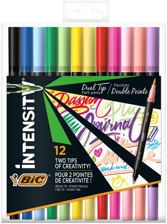 Produktbild Bic DUALTIP CFP CLAS+PAST - Filzstifte (12x)