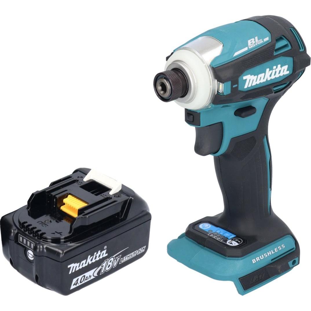 Thumbnail - Makita, Bohrmaschine + Akkuschrauber, DTD 172 M1 Akku Schlagschrauber 18 V 180 Nm 1/4" Brushless + 1x Akku 4,0 Ah - ohne...