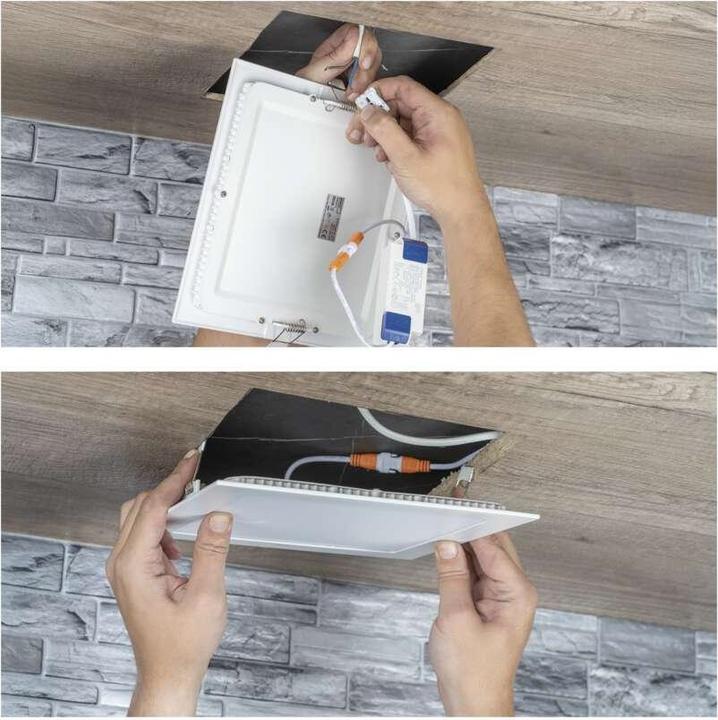 Produktbild Emos LED-Einbauleuchte NEXXO, quadratisch, weiss, 18W, neutralweiss (1600 lm)