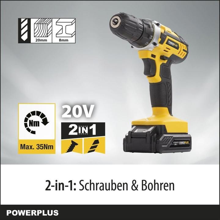 Actual product image Powerplus Drill screwdriver