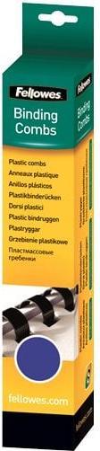 Produktbild Fellowes Binderücken 12mm, 21 Ringe, Blau, 25 Stk.