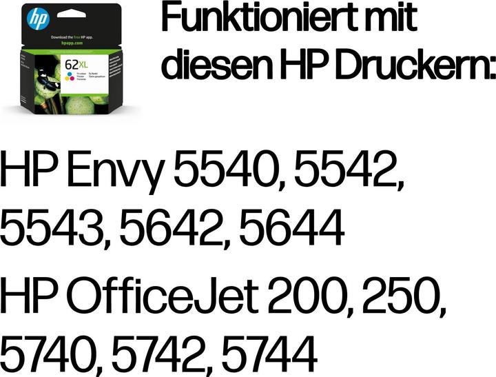 Produktbild HP 62xl (M, C, Y)