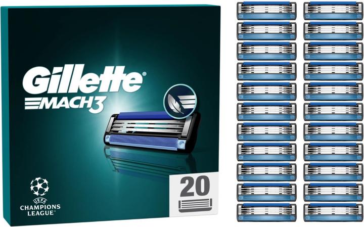 Image du produit Gillette Mach3 Systemklingen 20er Ersatzklingen (20 x)