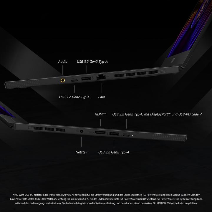 Produktbild MSI Stealth 15 RTX 4060 (15.60", 1000 GB, 16 GB, CH, Intel Core i7-13620H)