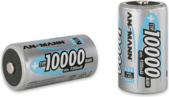 Produktbild Ansmann Mono D (2 Stk., D, 10000 mAh)