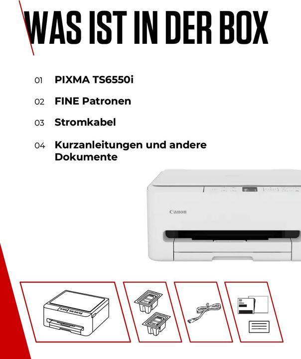 Actual product image Canon PIXMA TS6550i (Ink, Colour)