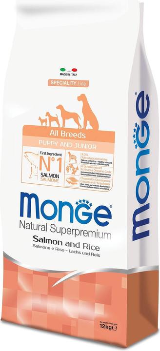 Immagine prodotto Monge Speciality Line All Breeds Puppy Salmon & Rice (Junior, 1 pz., 12000 g)