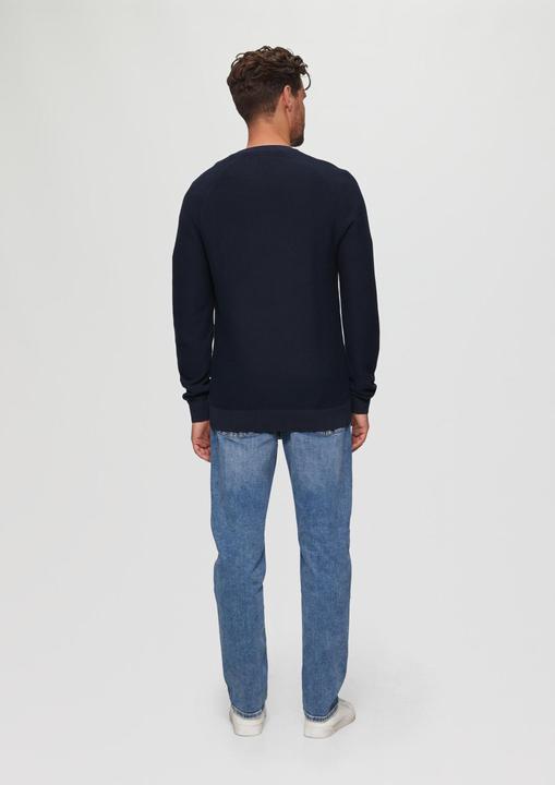 Actual product image s.Oliver Strickpullover Strickpullover mit Struktur und Label-Patch (XL)