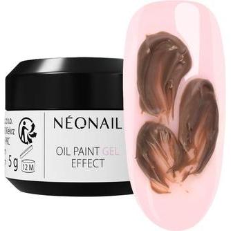 Neonail, Smalto per unghie, Nonail Oil Paint Gel Effect Brown Timeless Texture 3D Sculpture (Smalto per unghie effetto gel)