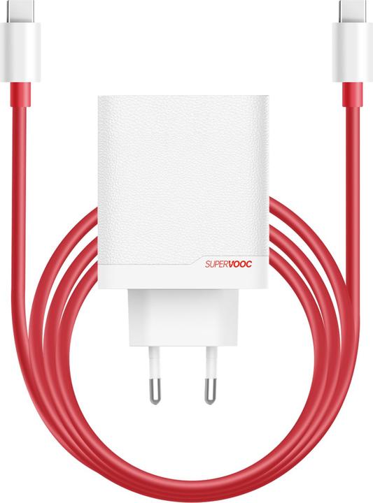 Actual product image OnePlus 120W Dual Ports SuperVooc Adapter + Cable (Type-C + Type-A) - White (120 W)