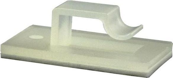 Actual product image RS PRO Natural Nylon Cable Clip, 5.5mm Max. Bundle