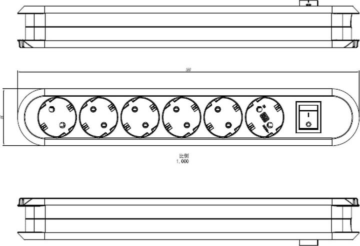 Produktbild Bachmann Smart Verlängerungsschnur (6x, CEE 7/3, 5 m)