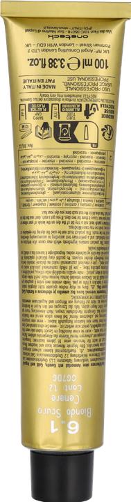 Image du produit Fanola Oro Therapy Color Keratin Puro 6.1 Dark Ash Blonde 100ml (6.1 Frêne blond foncé)